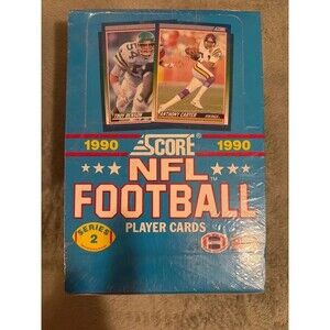 vintage 1990 Score NFL Football Series 2 (36) Packs in Box!
